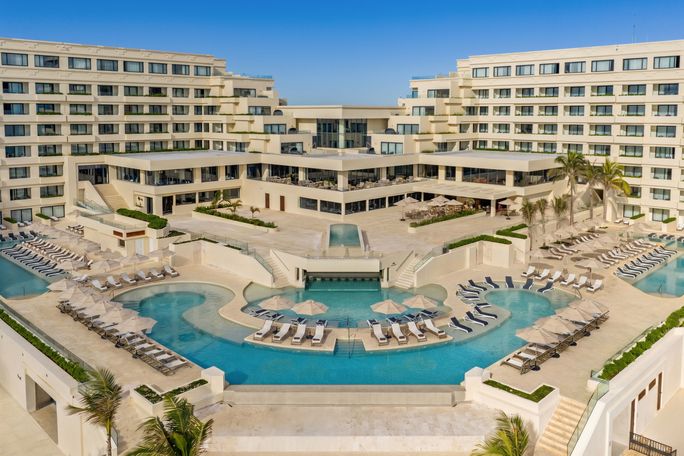 Secrets Mirabel Cancun Resort and Spa exterior Secrets Mirabel Cancun Resort and Spa exterior