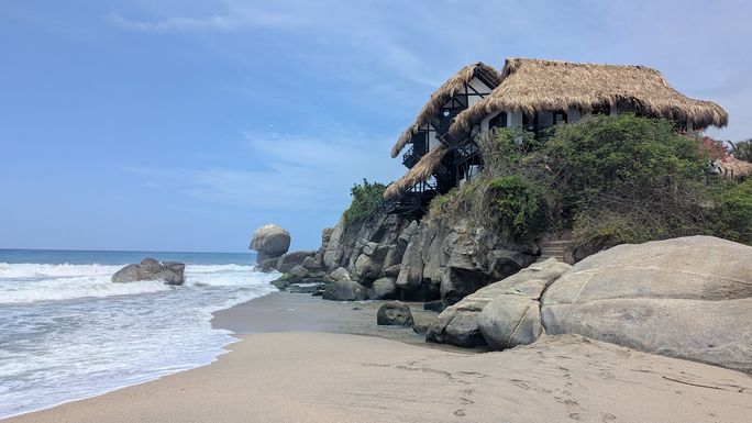 Beach at Finca Barlovento.