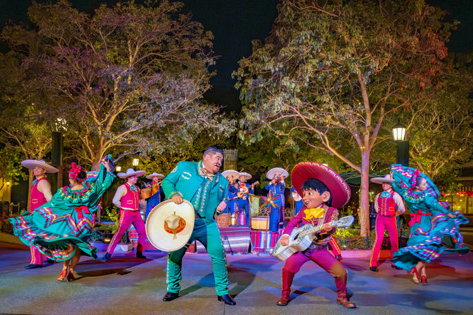 “A Musical Christmas with Mariachi Alegri´a de Disneyland & Miguel!” show at Disney California Adventure, Anaheim, California.