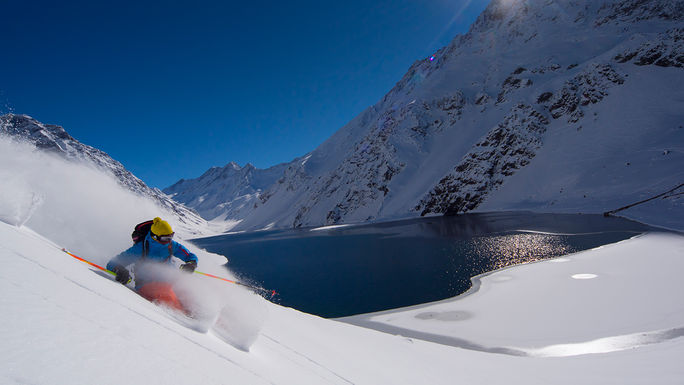 Skiing in Portillo, Chile