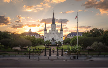 The French Quarter's iconic St. Louis Cathedral