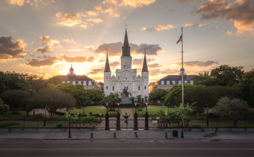 The French Quarter's iconic St. Louis Cathedral