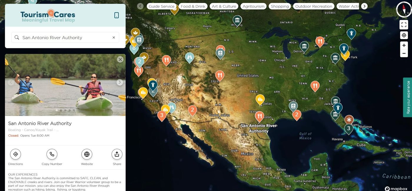 Image: The Tourism Cares Meaningful Travel Map offers an easy way to find vetted, responsible and sustainable experiences, accommodations and more. (Photo Credit: Tourism Cares)