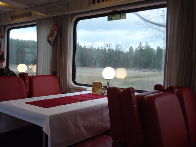 dining car, train, eurail