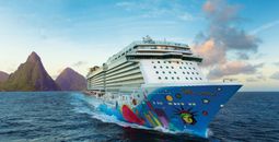 Norwegian Breakaway at Saint Lucia.