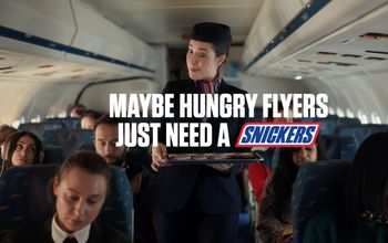 Snickers' new "Hungry Skies" campaign. 