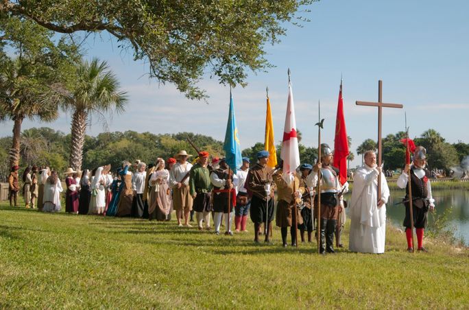 St. Augustine Founders Day Landing Procession St. Augustine Founders Day Landing Procession