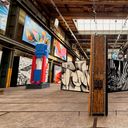 Street art from around the world is displayed throughout the museum.