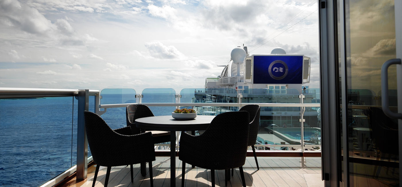 Image: A Sky Suite balcony onboard the Enchanted Princess. (photo via Princess Cruises) ((photo via Princess Cruises))