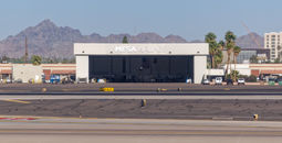 Mesa Airlines hanger.