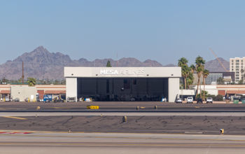 Mesa Airlines hanger.