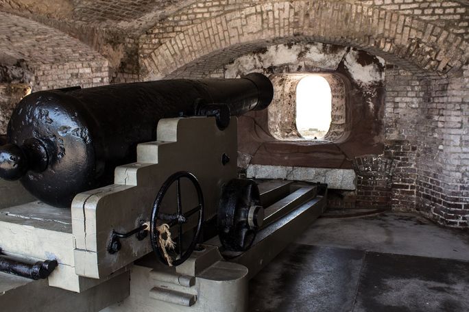 Cannon at Fort Sumter