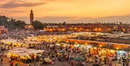 Jamaa el Fna market square, Marrakesh, Morocco.