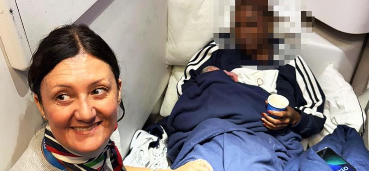 Image: Baby born mid-air on ITA Airways flight to Rome (Photo Credit: ITA Airways)