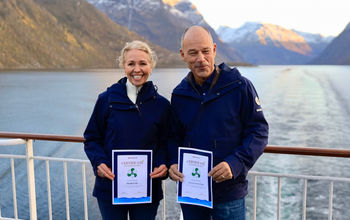 Hurtigruten CEO Hedda Felin and COO Gerry Larsson-Fedde
