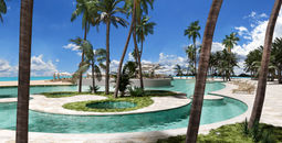Rendering of pool with ocean views at Viva Miches by Wyndham