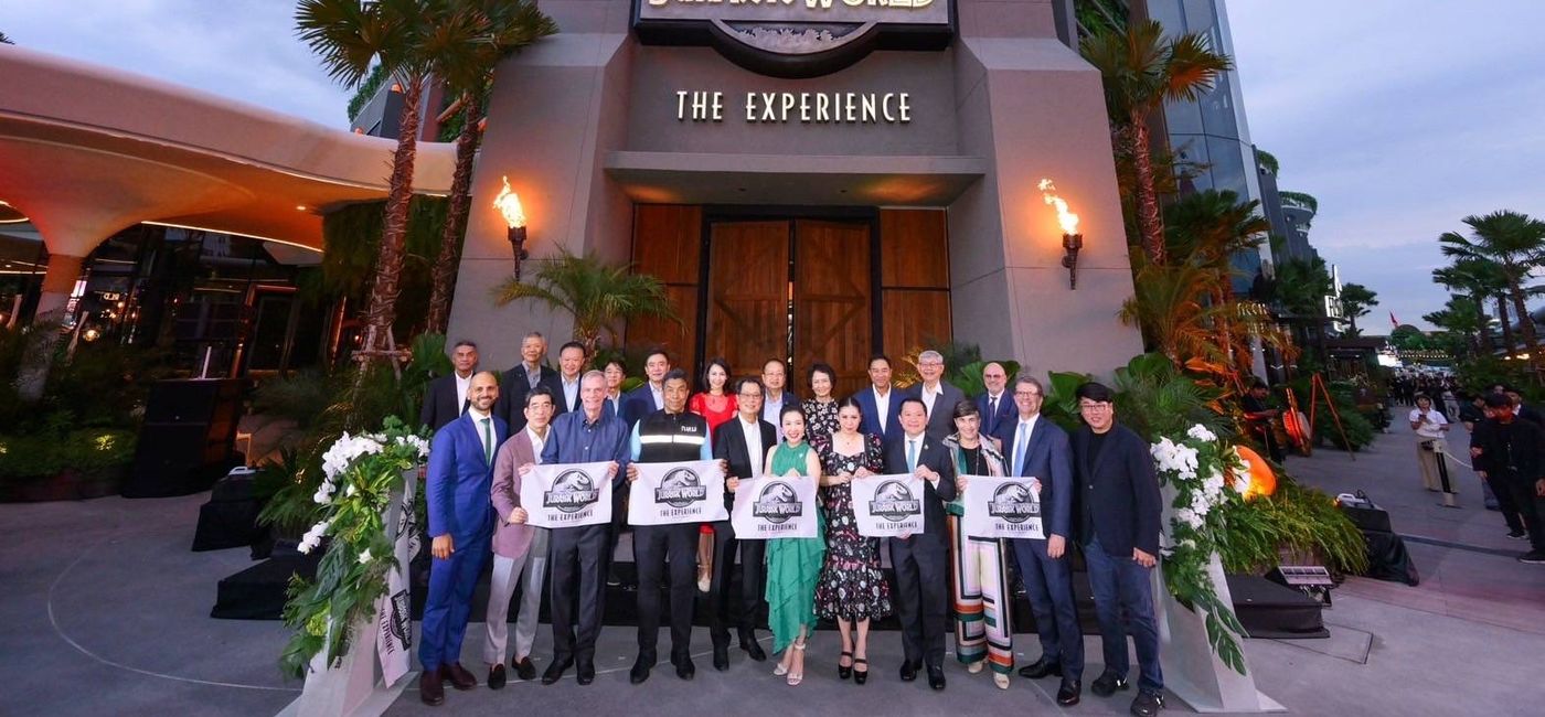 Image: The entrance to 'Jurassic World: The Experience' in Bangkok, Thailand. (Photo Credit: Asset World Corporation)