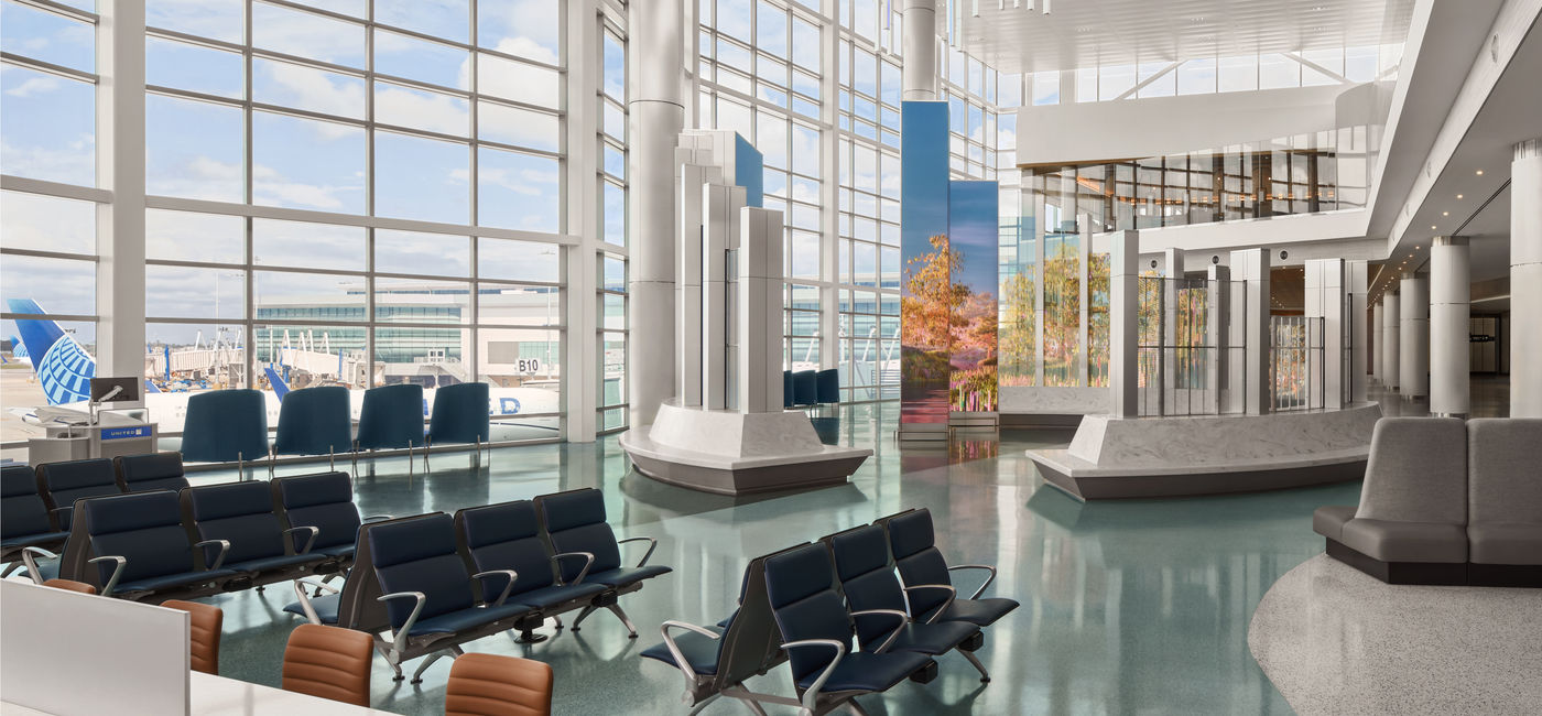 Image: Terminal B North Concourse at George Bush Intercontinental Airport (IAH). (Photo Credit: United Airlines)