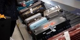 Checked luggage at airport
