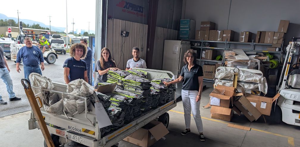 Air Canada Cargo transported 140 fire-resistant coveralls to Thunder Bay