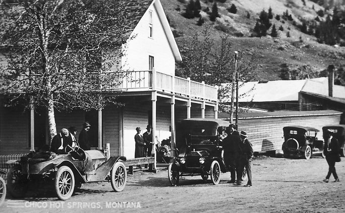 Historic photo of Chico Hot Springs, Montana Historic photo of Chico Hot Springs, Montana