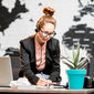 Travel advisor at work
