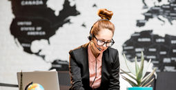 Travel advisor at work