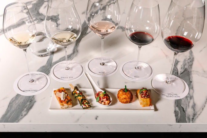 Stone Eagle will offer tasting experiences and pairings. Stone Eagle will offer tasting experiences and pairings.