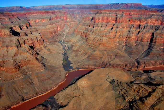 The Grand Canyon and Colorado River, Arizona. 