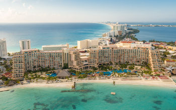 Aerial view of the Grand Fiesta Americana Coral Beach