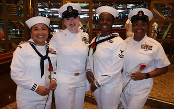 Carnival Cruise Line honored military women during its inaugural Fleet Week in Miami, Florida. 