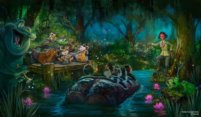 Tiana's Bayou Adventure Rendering