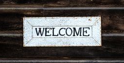 Welcome sign