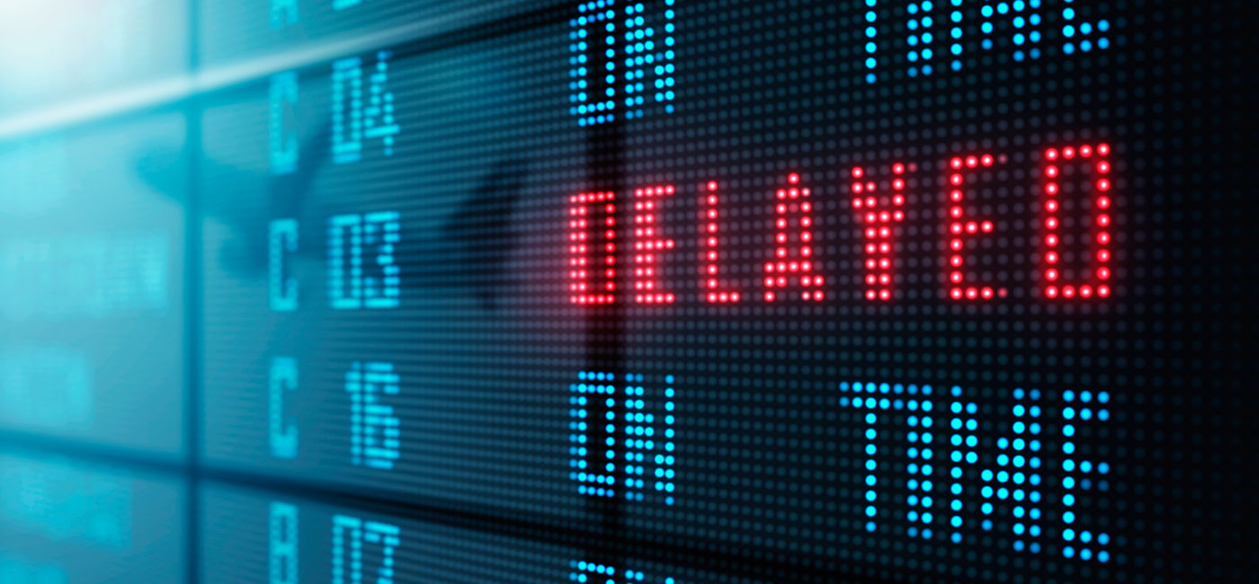 Image: in 2025 delayed flights resulted in American travelers waiting a combined 1.5 million hours. (Source: Courtesy AdobeStock)