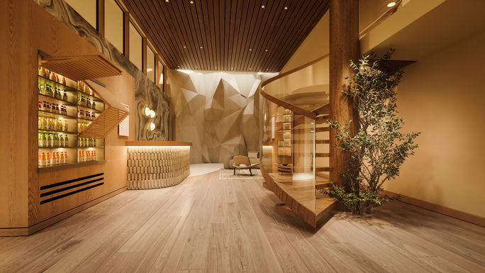 Juice Bar and Climbing Wall, Rimrock Banff