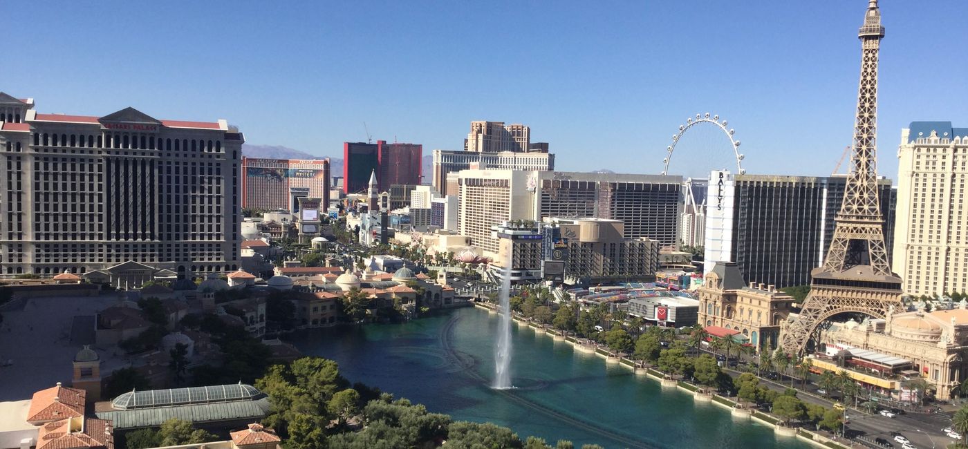 Image: Las Vegas viewed from The Cosmopolitan. (Photo Credit: Patrick Clarke)
