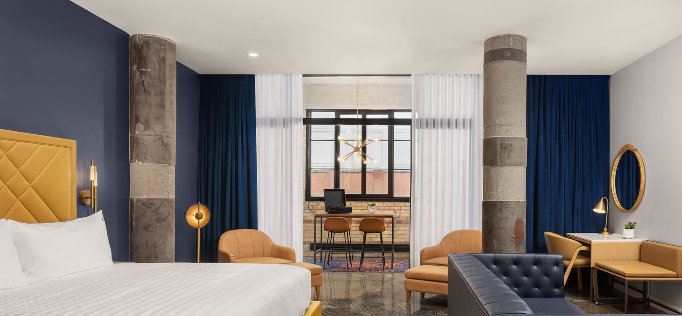 Image: Guest room at the new Hard Rock Hotel London, Ontario. (Photo Credit: Hard Rock International)