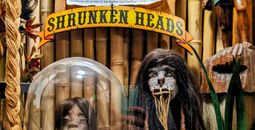 Shrunken heads at Museum of the Weird, Austin, TX