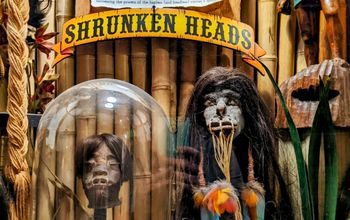 Shrunken heads at Museum of the Weird, Austin, TX