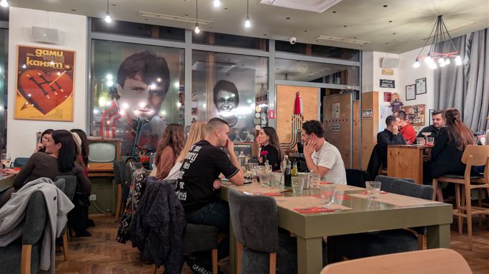 Raketa restaurant & Sputnik Cocktail Bar in Sofia, Bulgaria Raketa restaurant & Sputnik Cocktail Bar in Sofia, Bulgaria