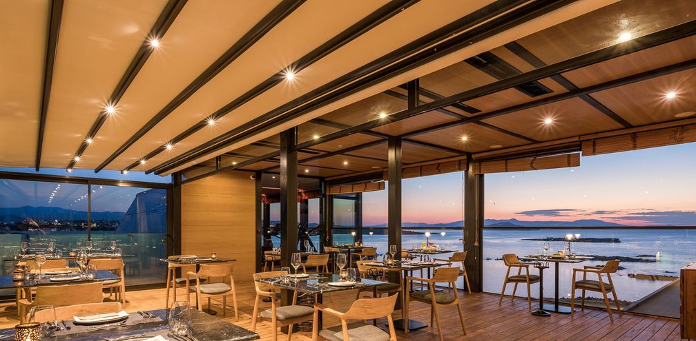 The Chania Flair’s 360° rooftop restaurant.