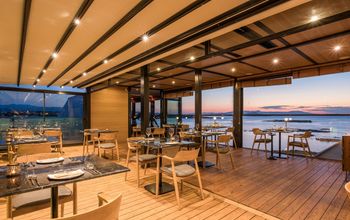 The Chania Flair’s 360° rooftop restaurant.