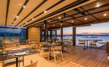 The Chania Flair’s 360° rooftop restaurant.
