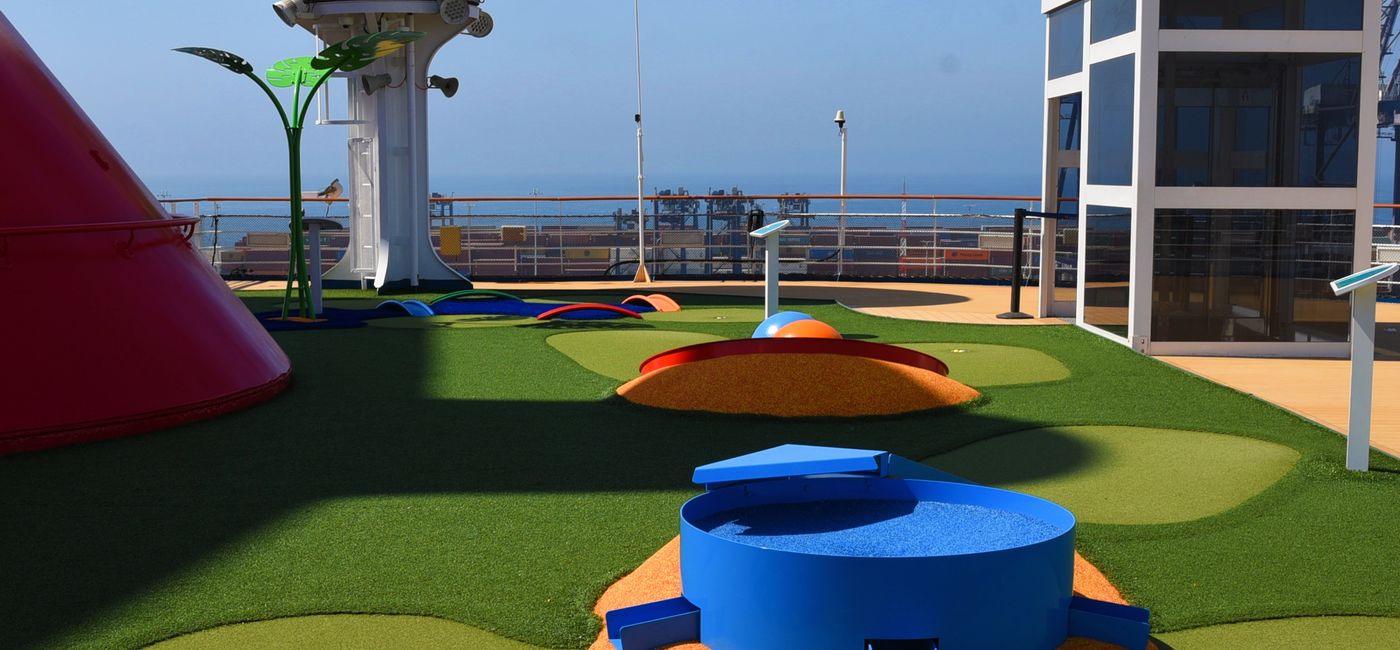 Image: The new mini golf course onboard the Carnival Radiance. (Photo Credit: Carnival Cruise Line)