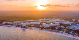 Aerial View of the Moon Palace Cancun.