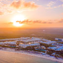 Aerial View of the Moon Palace Cancun.