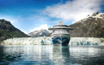 A Princess Cruises ship in Alaska.
