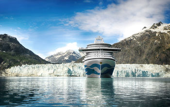 A Princess Cruises ship in Alaska.