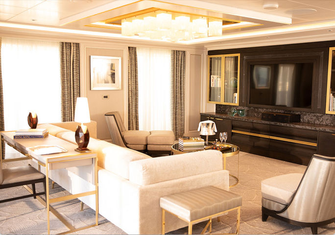 Regent Seven Seas Cruises Regent Suite onboard the Seven Seas Splendor cruise, suite