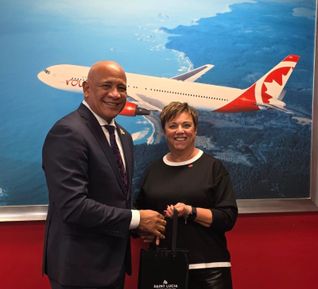 Dr. Ernest Hilaire met with Air Canada reps in Toronto